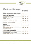 Menu L'essentiel chez Raphaël - Les vins suites