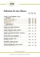 Menu L'essentiel chez Raphaël - Les vins