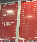 Menu La Corne D’or - Les entrees et soft
