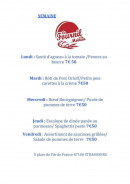 Carte et menu de Le Fournil de la Meinau à Strasbourg — Menus de la semaine