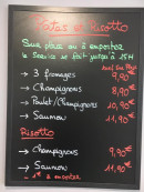 Menu Lounge Caffè - Les pates et risotto