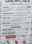 Menu Musa - Les sandwichs et burgers