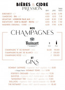 Carte et menu de The Drunky Stork Social Club à Strasbourg — Les bières, champagne et gins