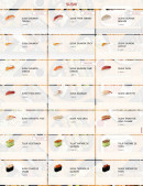 Menu Yapan Sushi - Les sushi
