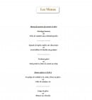 Menu Le Benedictin - Les menus