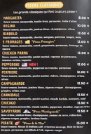 Carte et menu de La Bella Flamm’s à Duppigheim — Pizza classique