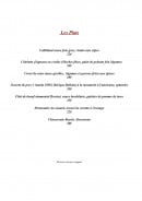 Carte et menu de Auberge Le Biblenhof à Soultz les Bains — Les plats