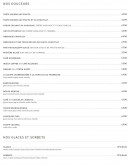 Carte et menu de Auberge de la charbonnière à Bellefosse — les douceurs et glaces, sorbets