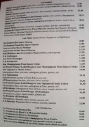 Menu Trattoria Donatella - Les salades, pâtes, carpacios