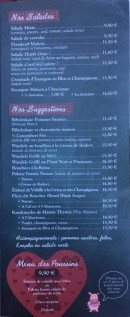 Menu Im Buerehoft - Les salades, suggestions et menu enfant