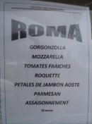 Menu Franck Pizza - Pizza  roma
