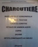 Menu Franck Pizza - Pizza charcutière 