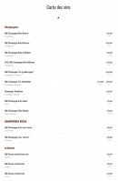 Carte et menu de Braise par Substance à Oberhausbergen — Carte des vins