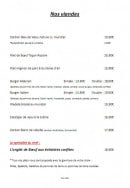 Menu Le Plazza - Les viandes