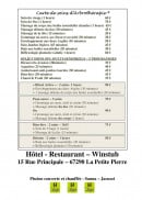 Menu Au Lion d'Or - Les informations