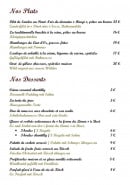 Menu Au Lion d'Or - Les plats et desserts