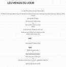 Menu Au Lion d'Or - Un exemple de menu de la semaine