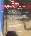 Menu Irina - Les formules et menu enfant