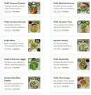 Menu L'atelier Poké - Les poké bowls suite