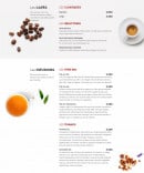 Menu Le Confidentiel - Cafés et infusions 