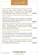 Carte et menu de Sica Les Spécialistes du Made in Italy à Mundolsheim — Les plats suite