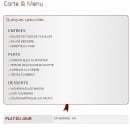 Menu A l'Etoile - Les entrées, plats,....