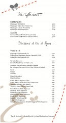 Menu Chez Ernest - Les apéritifs