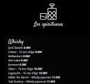 Menu Moon - Les whiskys