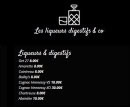 Menu Moon - Les liqueurs et digestifs