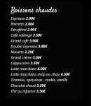Menu Moon - Les boissons chaudes