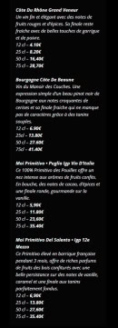 Menu Moon - Les bouteilles  de vins  rouges page  3