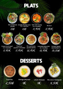 Menu MyThai By Crazy - Les plats et desserts