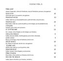 Menu O lylypop - Les cocktails