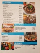 Menu The Balkan Grill - Assiettes, sandwiches, pizzas,...