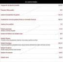 Menu Chez Michel - Les entrées froides