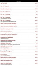 Menu Chez Michel - Les viandes