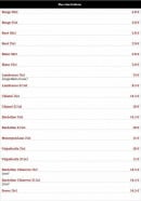 Menu Chez Michel - Les vins italiens
