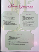 Carte et menu de La Villa de Jade à Schweighouse sur Moder — menu 2 personnes