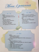 Carte et menu de La Villa de Jade à Schweighouse sur Moder — menu 4 personnes