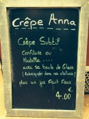 Menu Anna'Crok - La crêpe