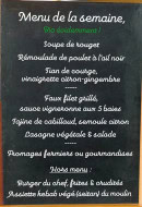 Menu Auberge au Canoë Gourmand - Un exemple de menu de la semaine