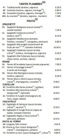 Menu Da Salvatore - Tartes et pates  emporter