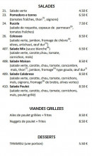 Menu Da Salvatore - Salades, viandes et desserts à emporter