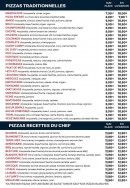 Menu Go Pizza - Les pizzas