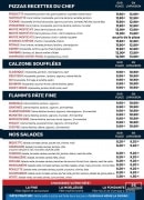 Menu Go Pizza - Les pizzas suite, calzones et salades