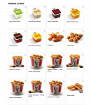 Menu KFC - Les produits a l'unité