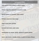 Menu La Vieille Tour - Les douceurs de saison