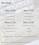 Menu La Vieille Tour - Les menus de groupe
