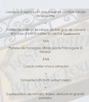 Menu La Vieille Tour - Les formules menu