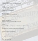 Menu La Vieille Tour - Les menus